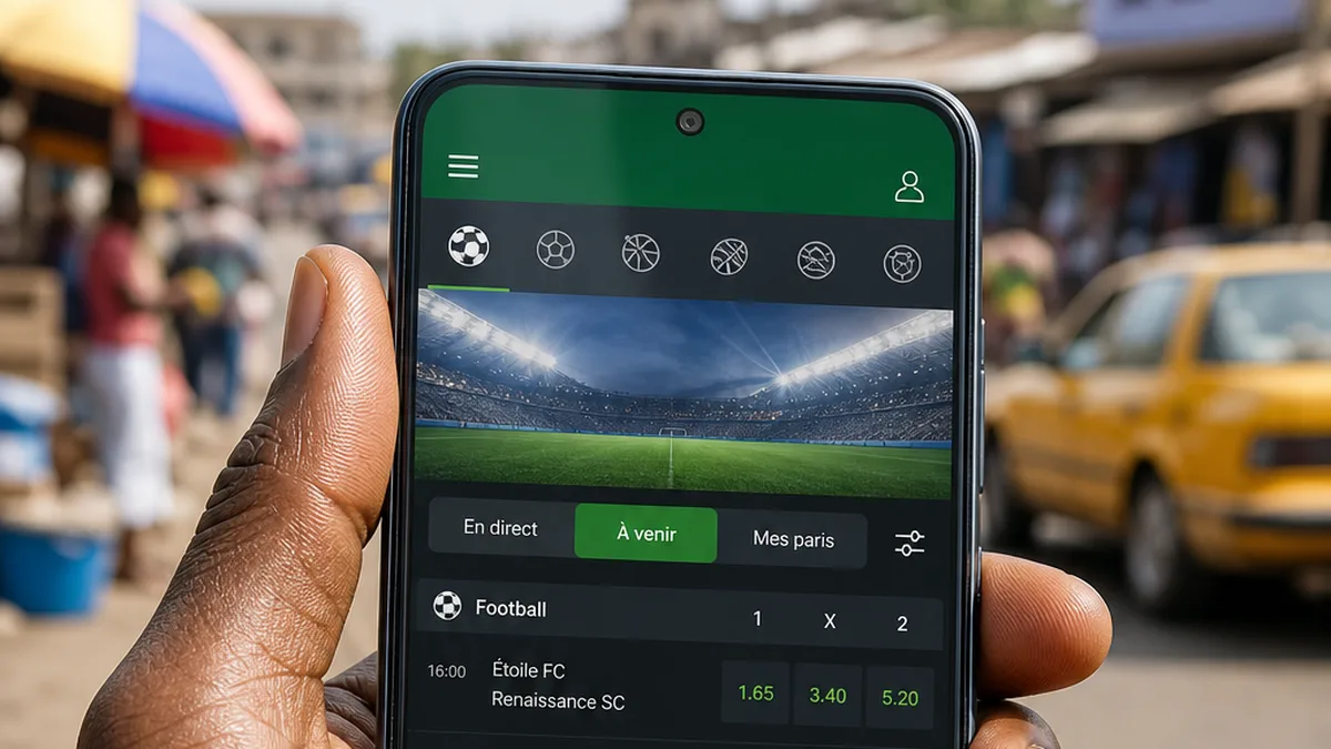 Ambiance de match de football en Afrique de l’Ouest
